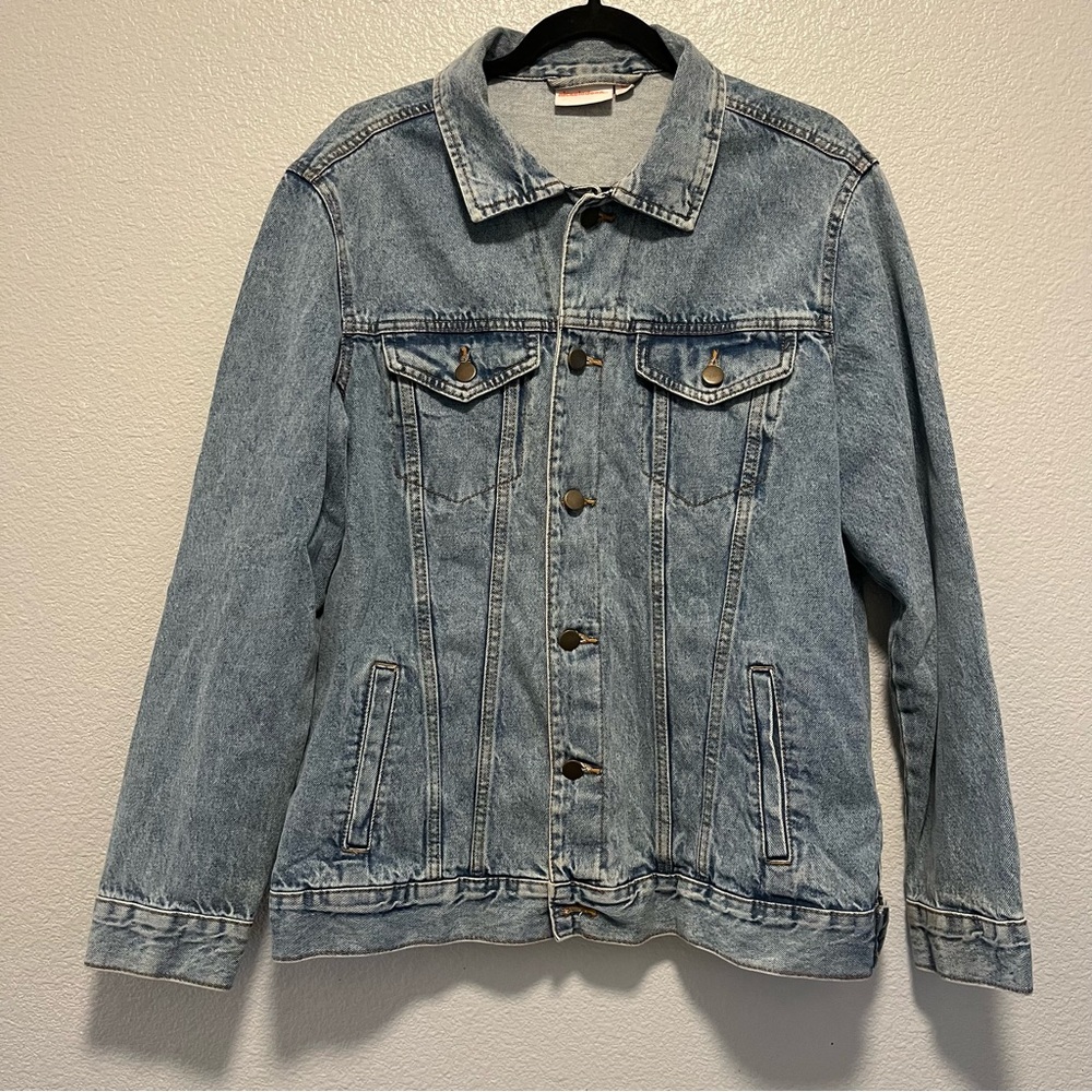 Nickelodeon 90s Kid Denim Jacket Adult Medium Jean Jacket Gift Y2K Classic - Picture 2 of 7